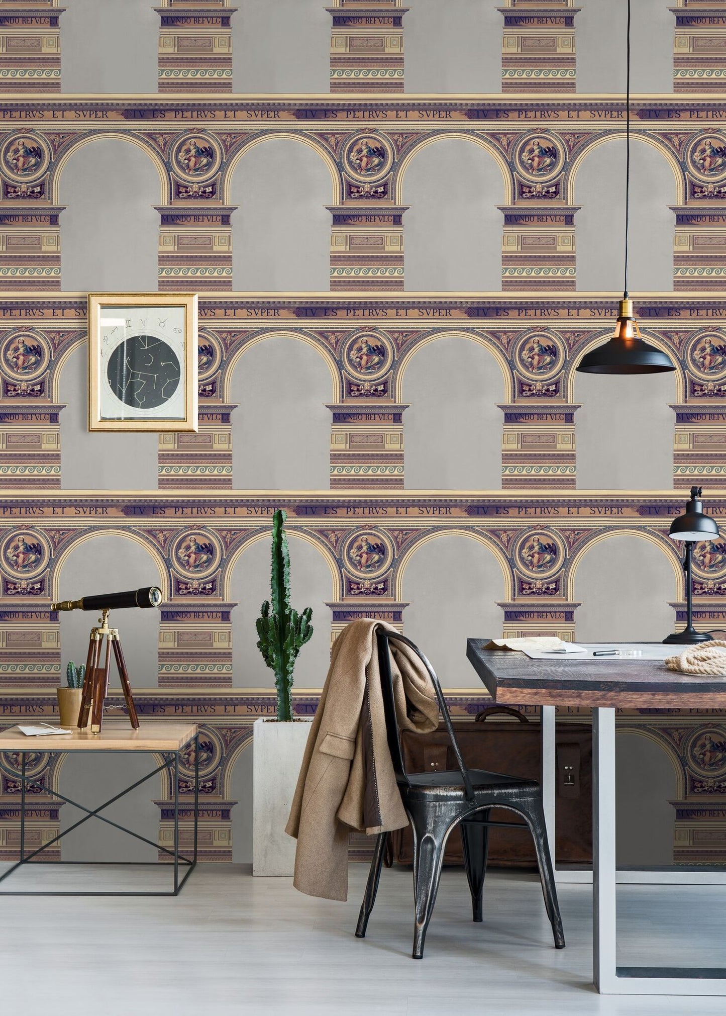 Basilique Brass Wallpaper