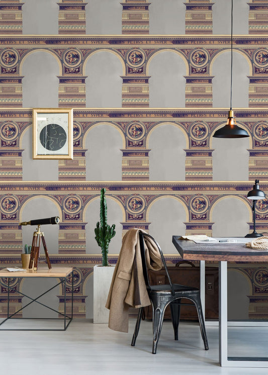Basilique Brass Wallpaper