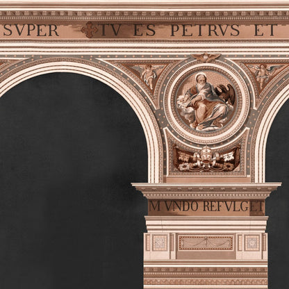 Basilique Copper Wallpaper