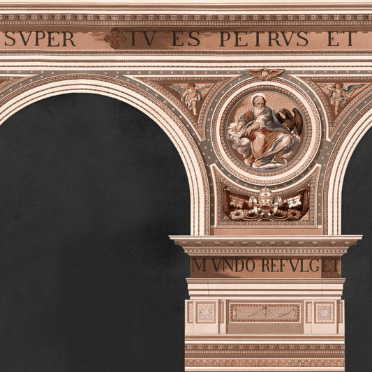 Basilique Copper Wallpaper