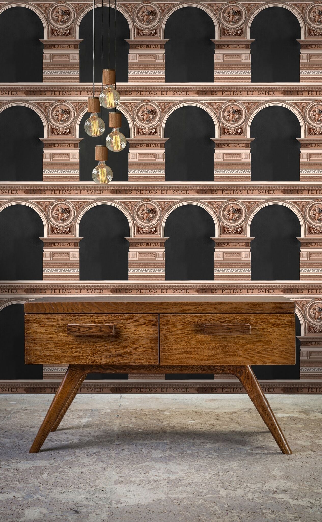 Basilique Copper Wallpaper-Mind The Gap-Contract Furniture Store