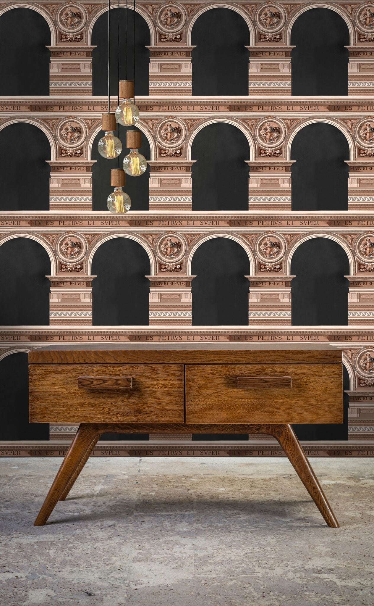 Basilique Copper Wallpaper