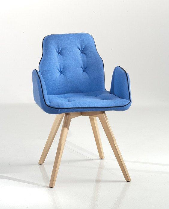 Betibú Armchair c/w Wood Legs-Chairs &amp; More-Contract Furniture Store