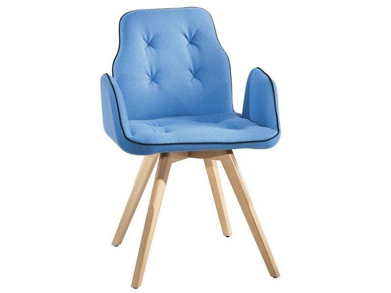 Betibú Armchair c/w Wood Legs-Chairs &amp; More-Contract Furniture Store