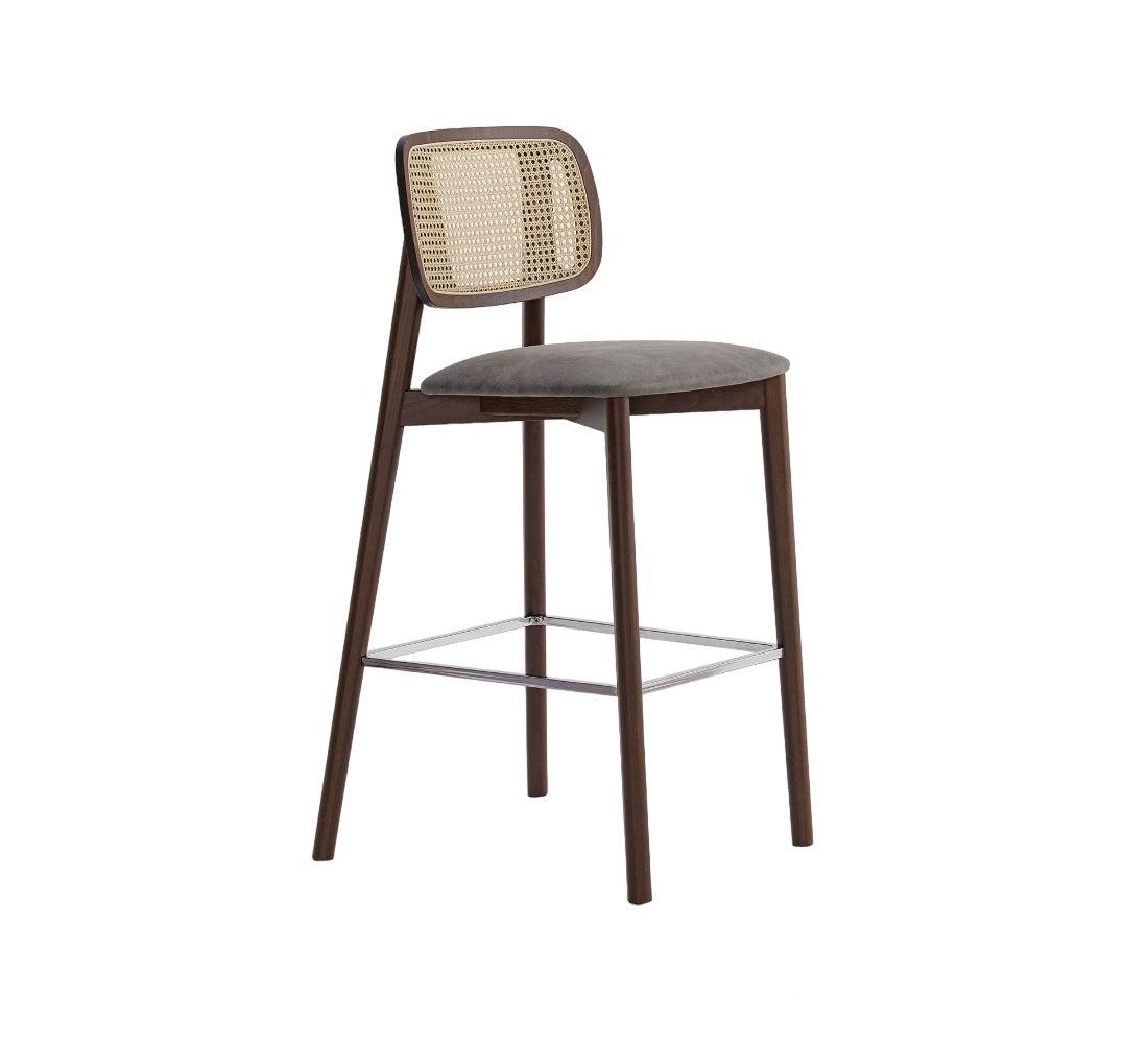 Biba Cane High Stool-Contract Furniture Store for hospitality, leisure & commercial projects