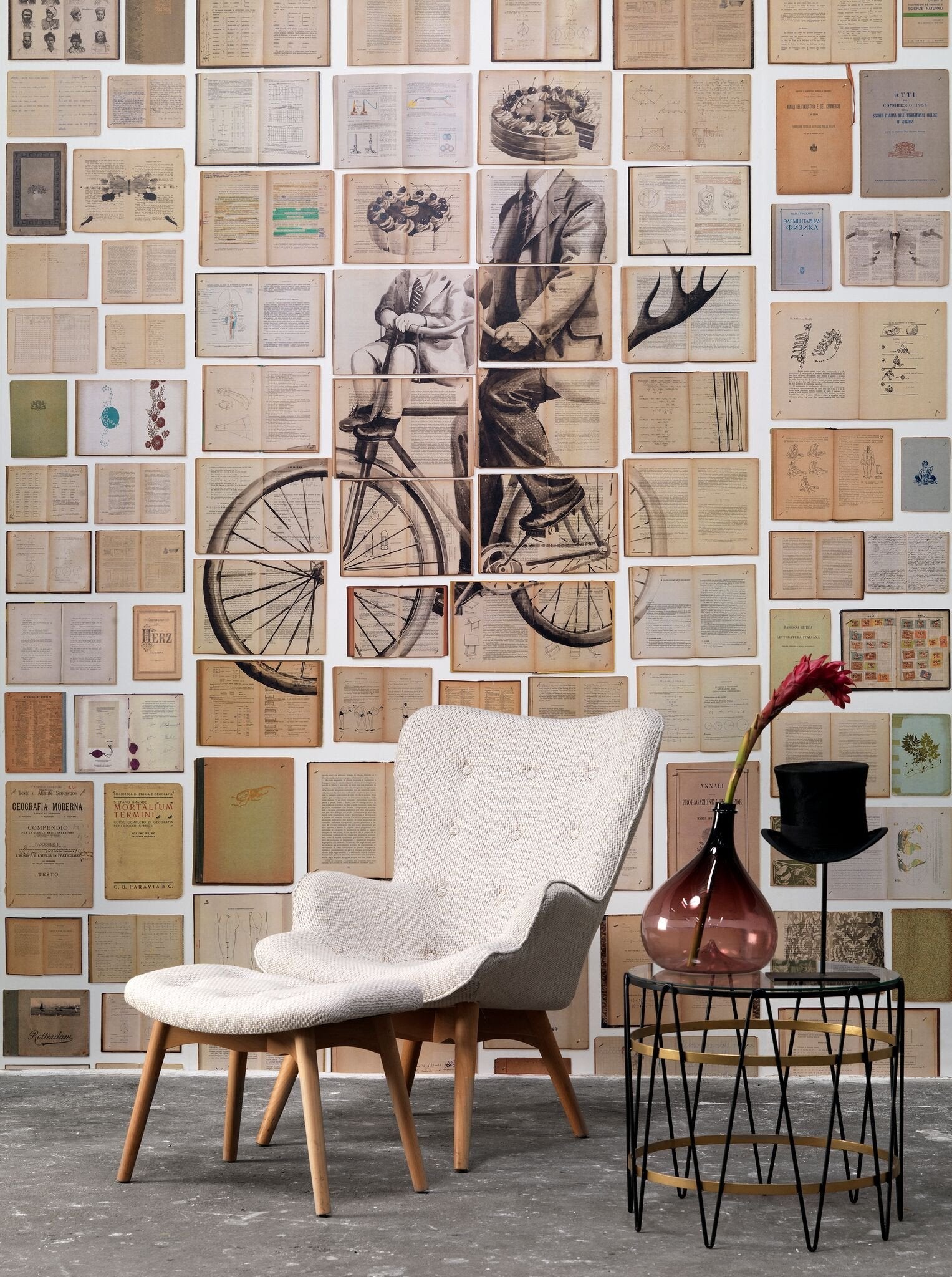 Biblioteca Mural 3 Wallpaper-Contract Furniture Store for hospitality, leisure & commercial projects