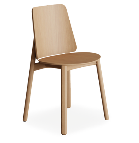 Billa 1C50 Side Chair-Contract Furniture Store for hospitality, leisure & commercial projects
