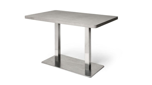 Bistro Rectangular Concrete Dining Table-Contract Furniture Store for hospitality, leisure & commercial projects