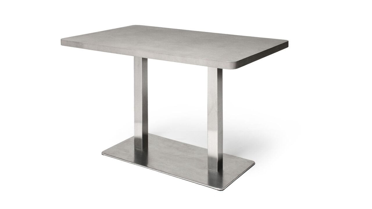 Bistro Rectangular Concrete Dining Table