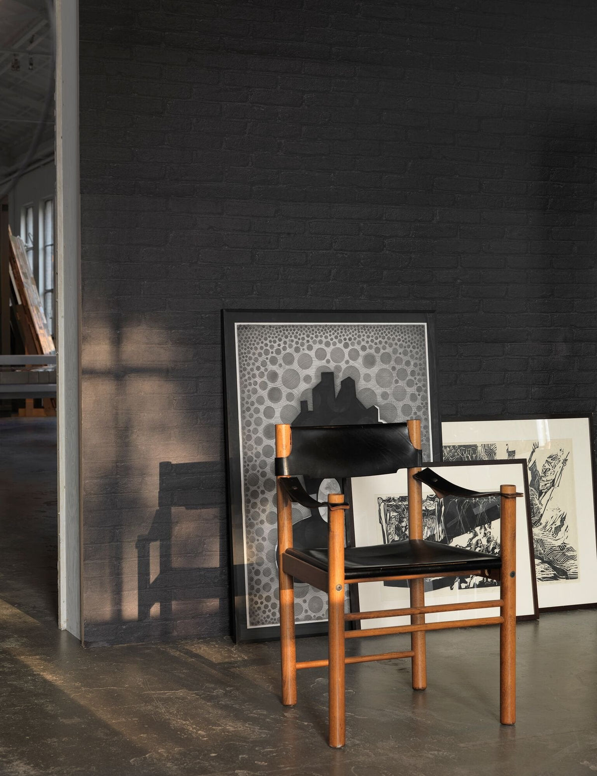 Black Brick Wallpaper-NLXL-Contract Furniture Store