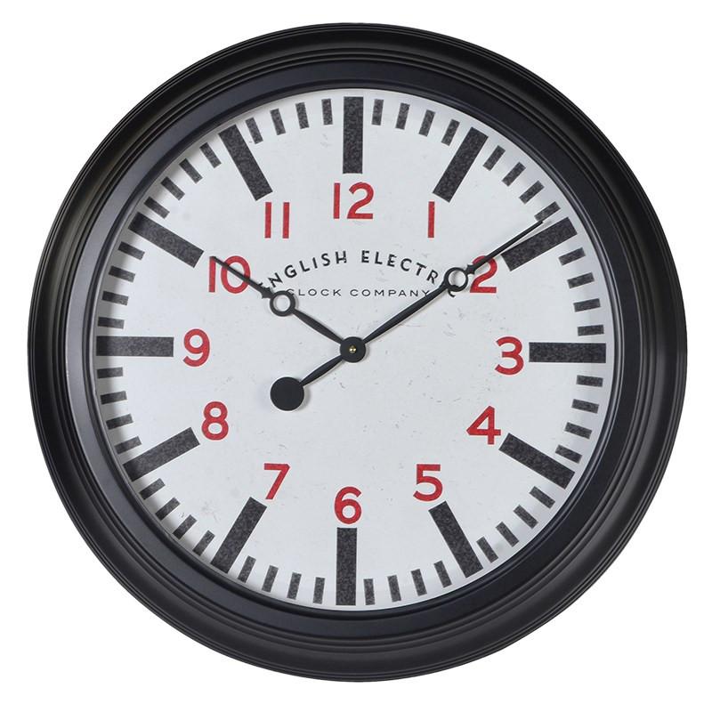 Black EE Wall Clock-Contract Furniture Store for hospitality, leisure & commercial projects