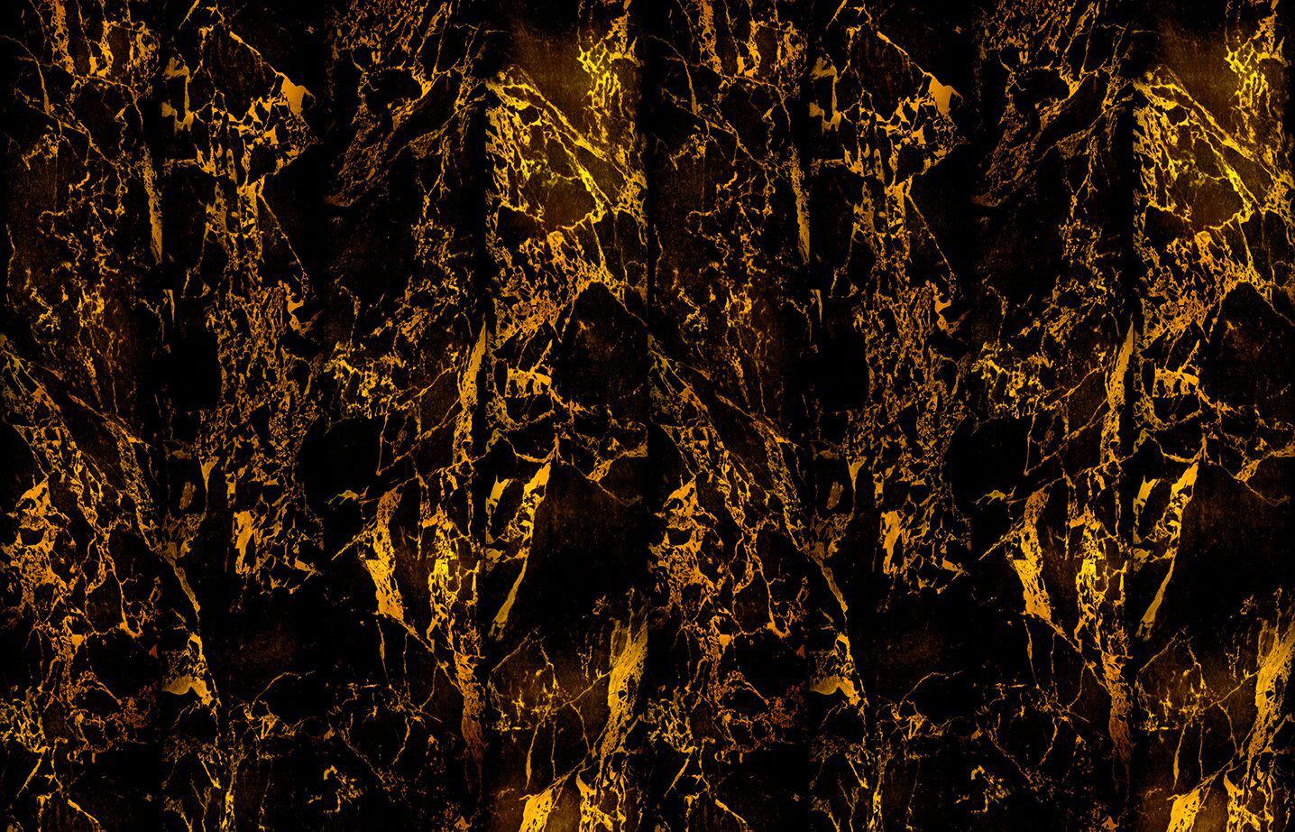 Black Metallic Marble Wallpaper