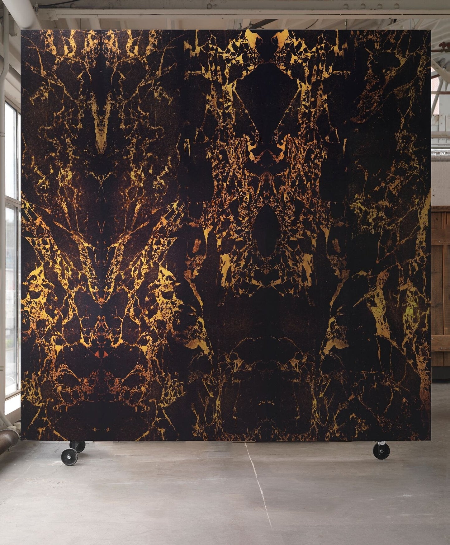 Black Metallic Marble Wallpaper