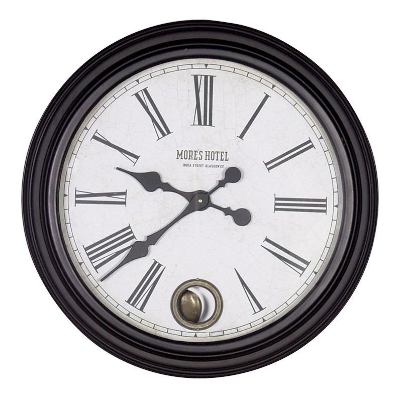 Black MH Wall Clock-Coach House-Contract Furniture Store