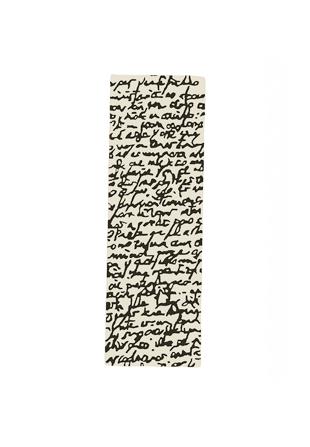 Black On White Manuscrit Rug
