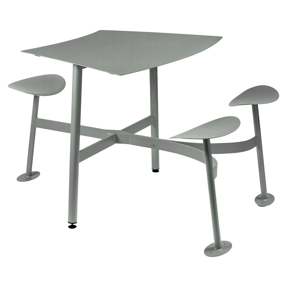 Bolder 3-Seater Round Table with Seats-Fermob-Contract Furniture Store
