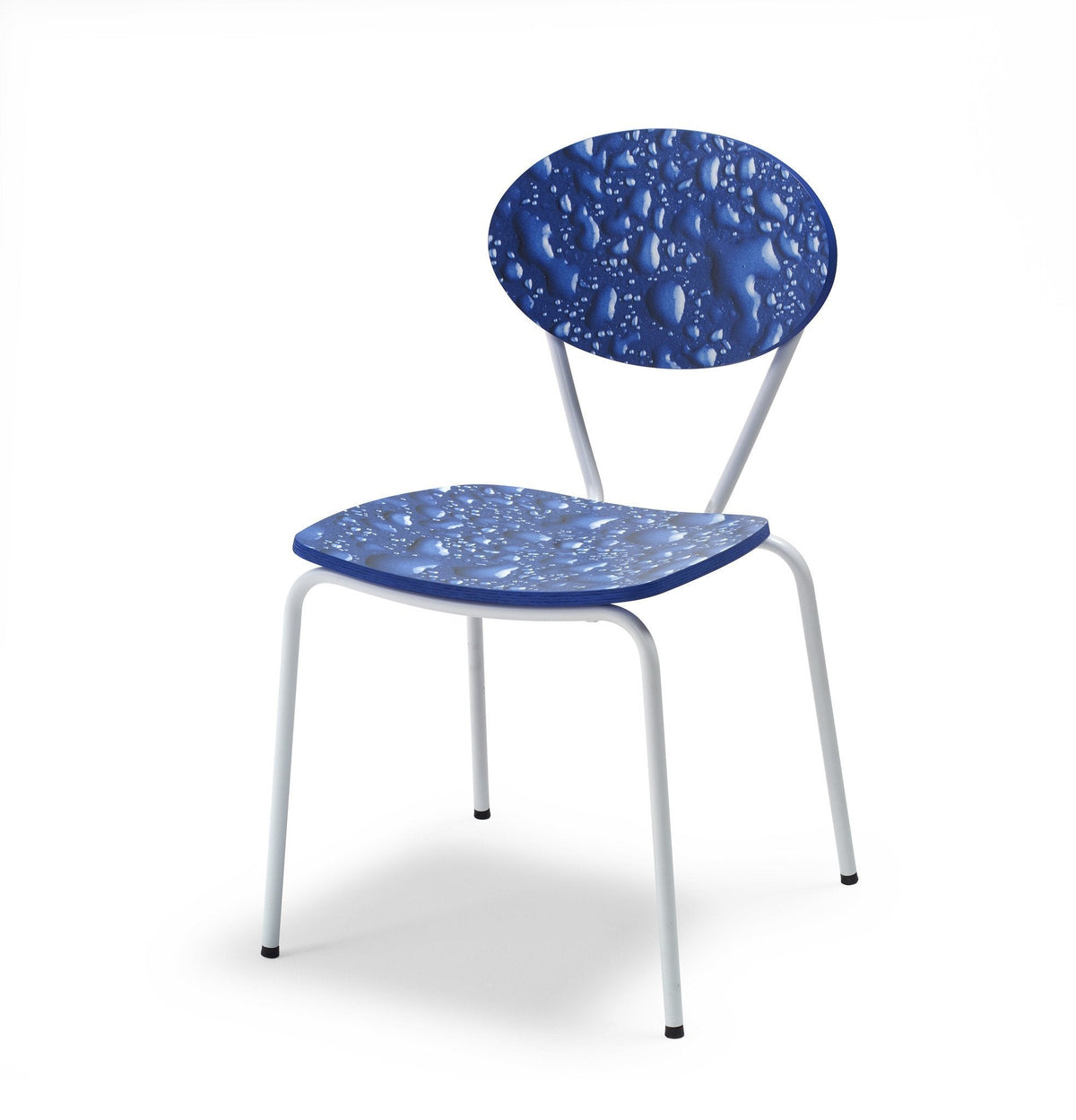 Boom Printed Side Chair c/w Metal Legs-Cignini-Contract Furniture Store