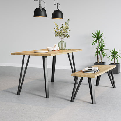 Box Hairpin Leg Dining Base-Contract Furniture Store for hospitality, leisure & commercial projects