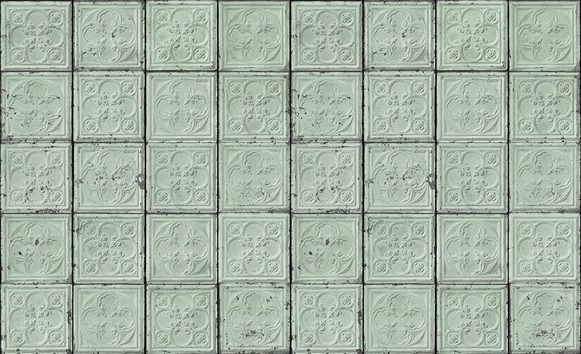 Brooklyn Tins Wallpaper TIN-05-Contract Furniture Store for hospitality, leisure & commercial projects