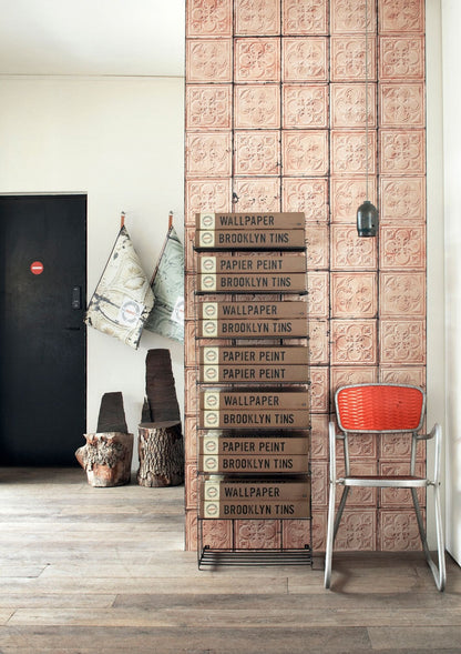 Brooklyn Tins Wallpaper TIN-06-Contract Furniture Store for hospitality, leisure & commercial projects