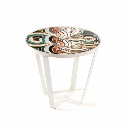 Caldas Round Cross Coffee Table-Contract Furniture Store for hospitality, leisure & commercial projects