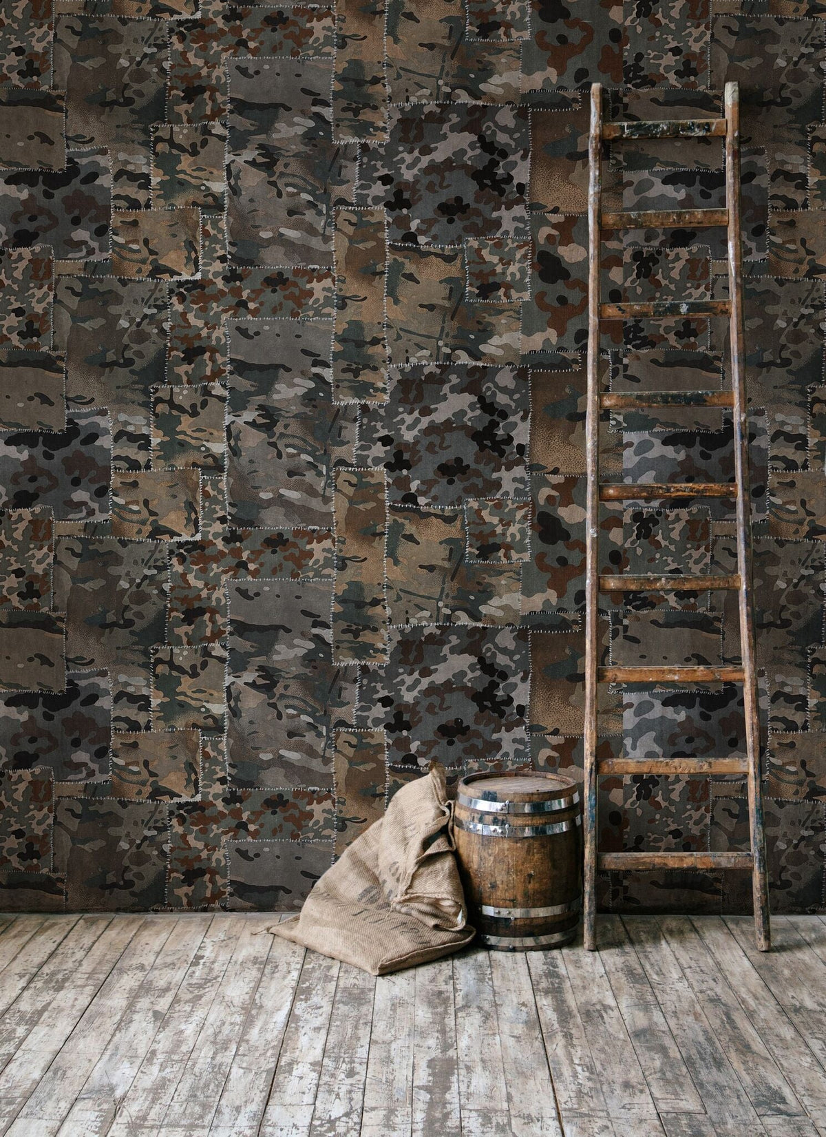Camo Brown Wallpaper-Mind The Gap-Contract Furniture Store