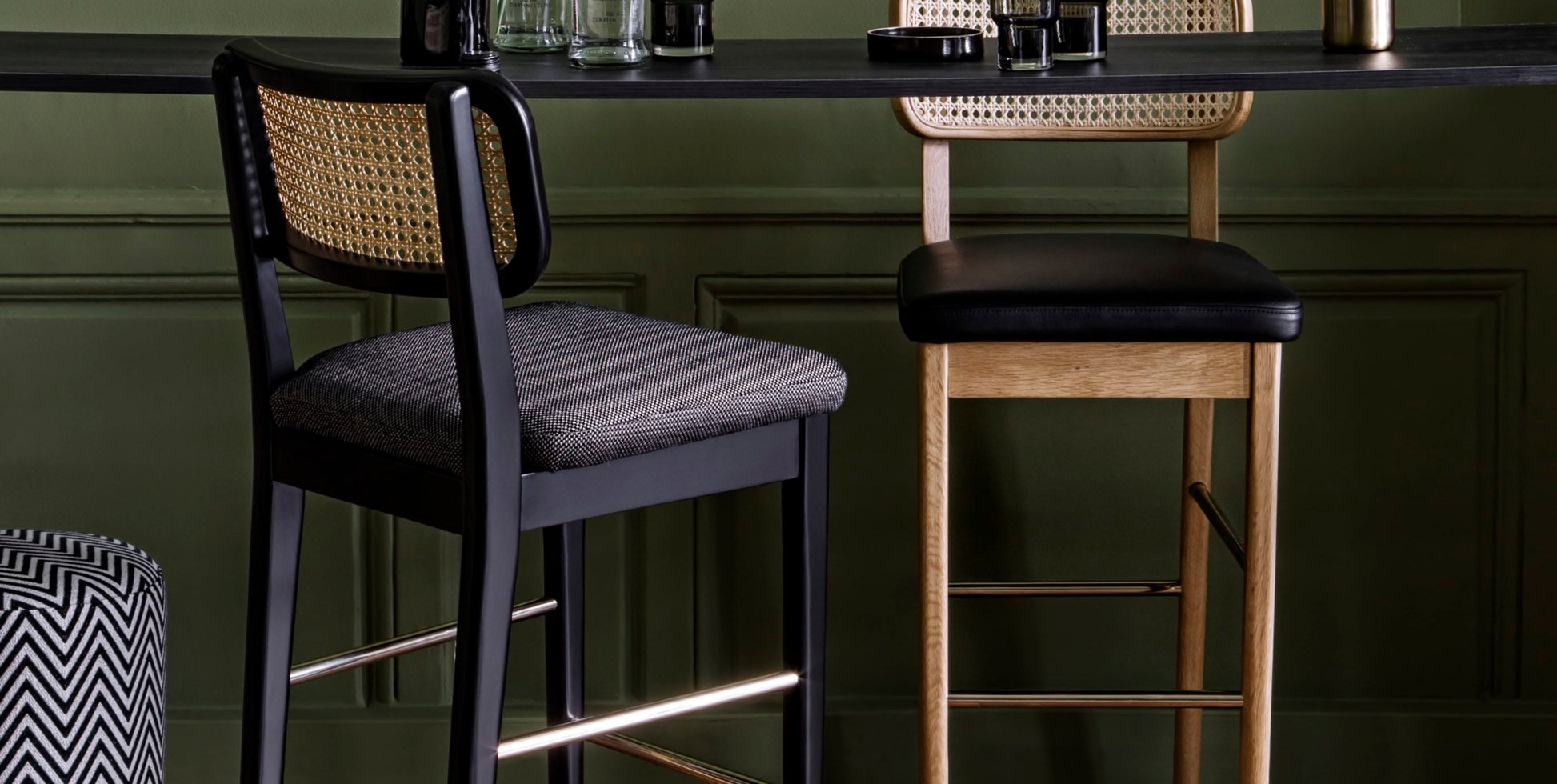 Cane High Stool-Contract Furniture Store for hospitality, leisure & commercial projects