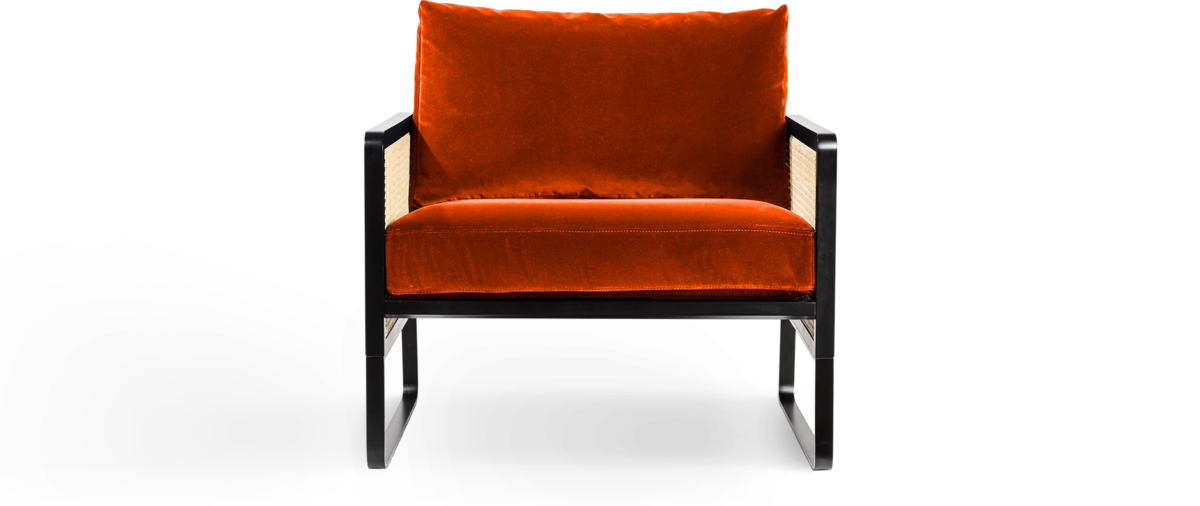 Cane Lounge Chair-Red Edition-Contract Furniture Store