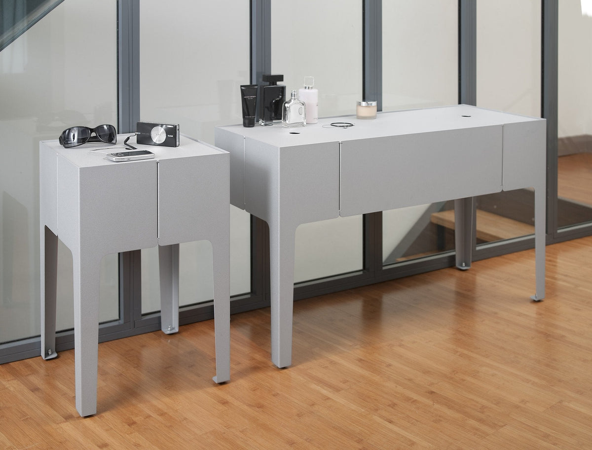 Cape Bedside Table/Storage Unit-Matière Grise-Contract Furniture Store