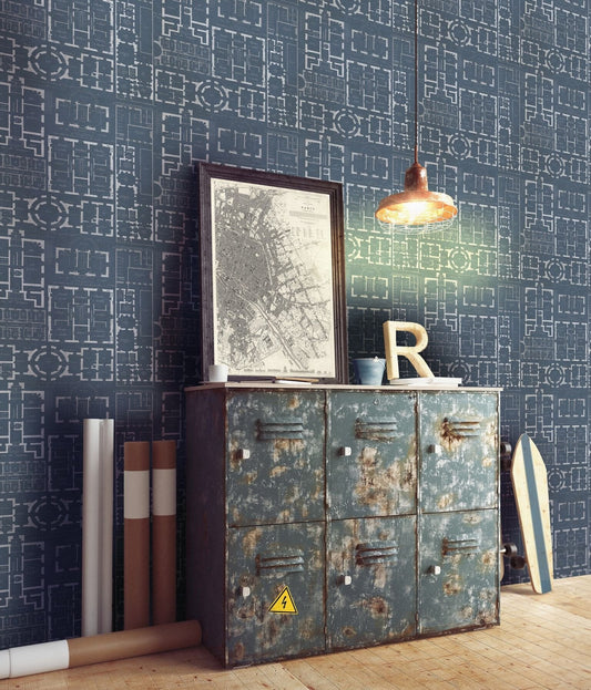 Chateau Blue Wallpaper