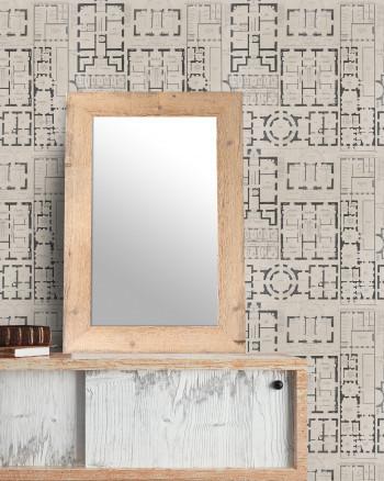 Chateau Taupe Wallpaper