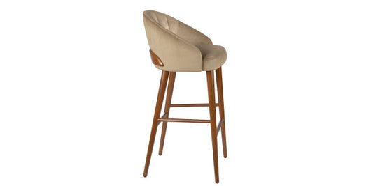 Chelsea Flute Wood/B High Stool