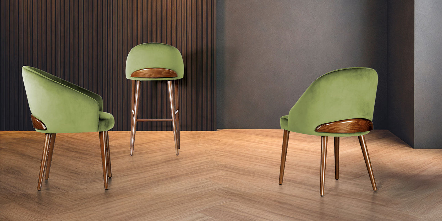 Chelsea Wood/B High Stool