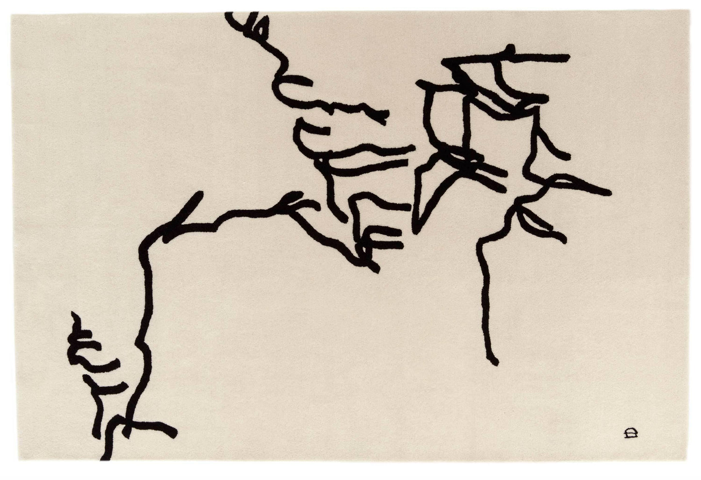 Chillida Dibujo Tinta 1957 Rug-Contract Furniture Store for hospitality, leisure & commercial projects