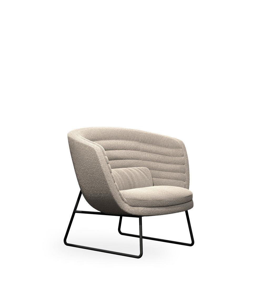 Cleo Metal Soft Lounge Chair-Rossin-Contract Furniture Store