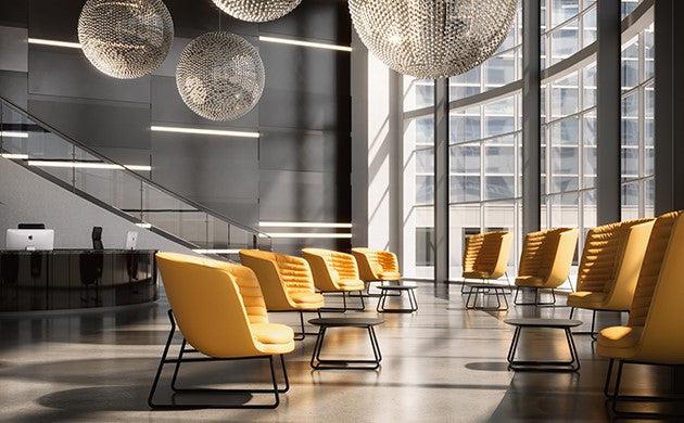 Cleo Metal Soft Wing Lounge Chair-Contract Furniture Store for hospitality, leisure & commercial projects