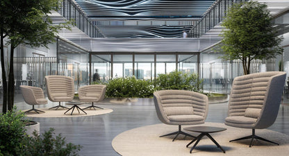 Cleo Metal Soft Wing Lounge Chair-Contract Furniture Store for hospitality, leisure & commercial projects