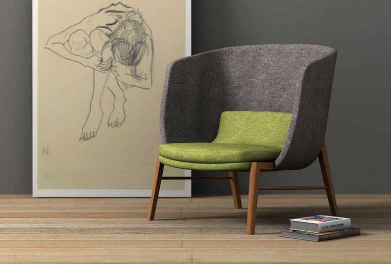 Cleo Wood Lounge Chair