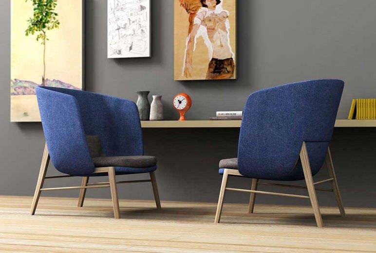 Cleo Wood Lounge Chair