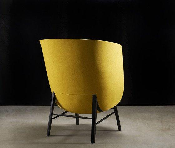 Cleo Wood Wing Lounge Chair