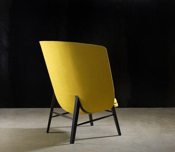 Cleo Wood Wing Lounge Chair