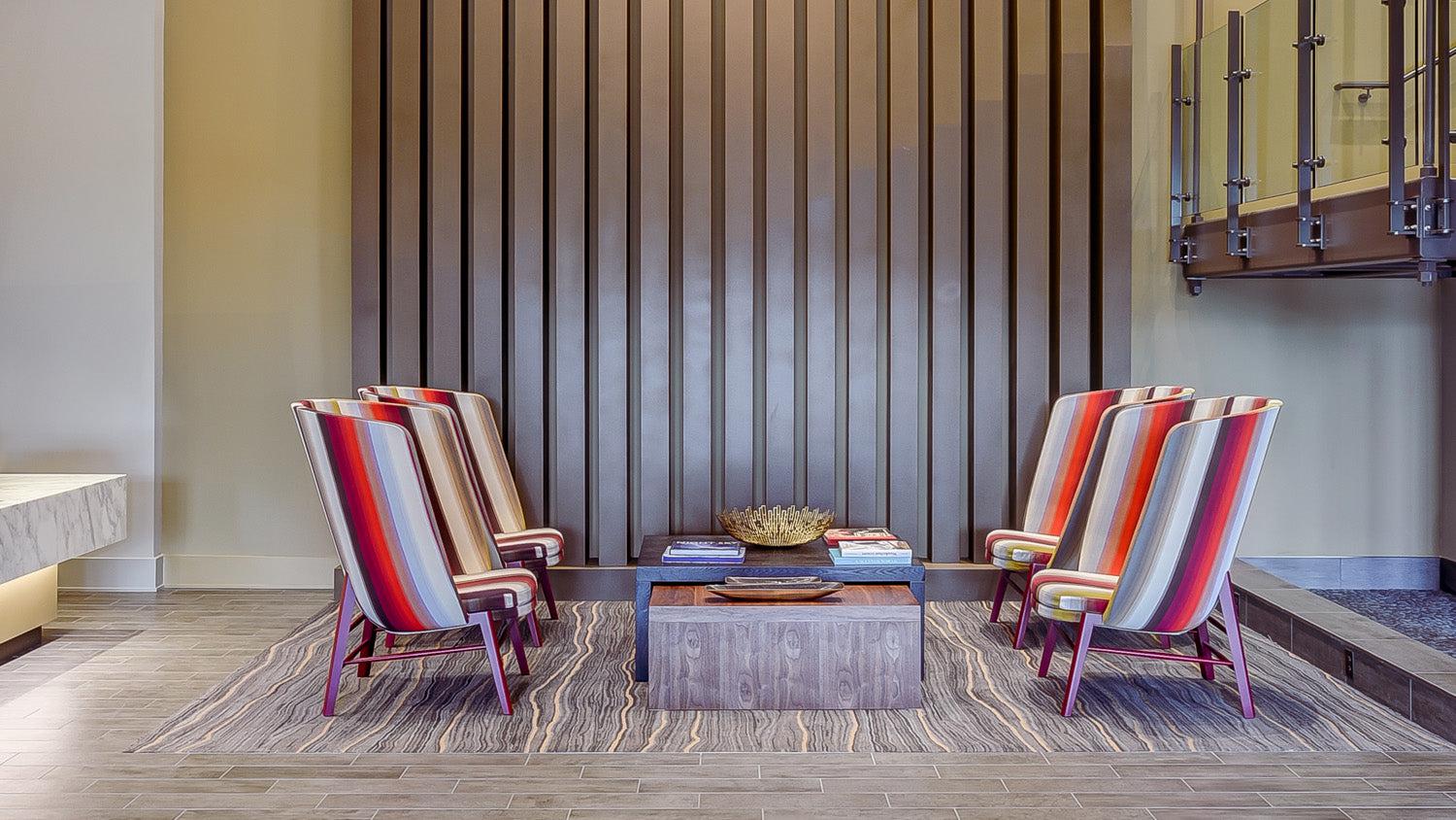 Cleo Wood Wing Lounge Chair