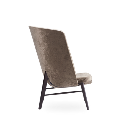 Cleo Wood Wing Lounge Chair