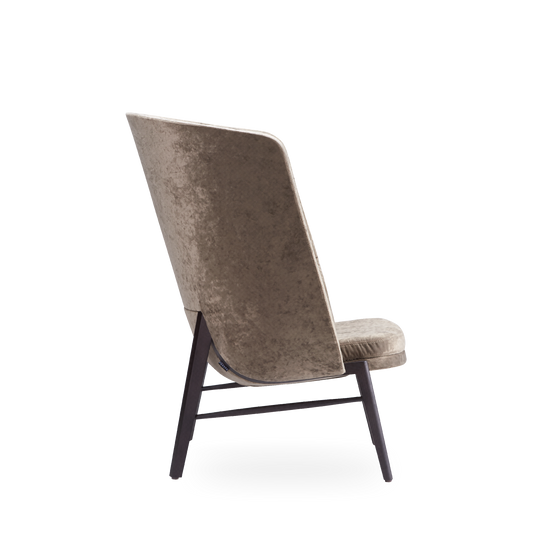 Cleo Wood Wing Lounge Chair