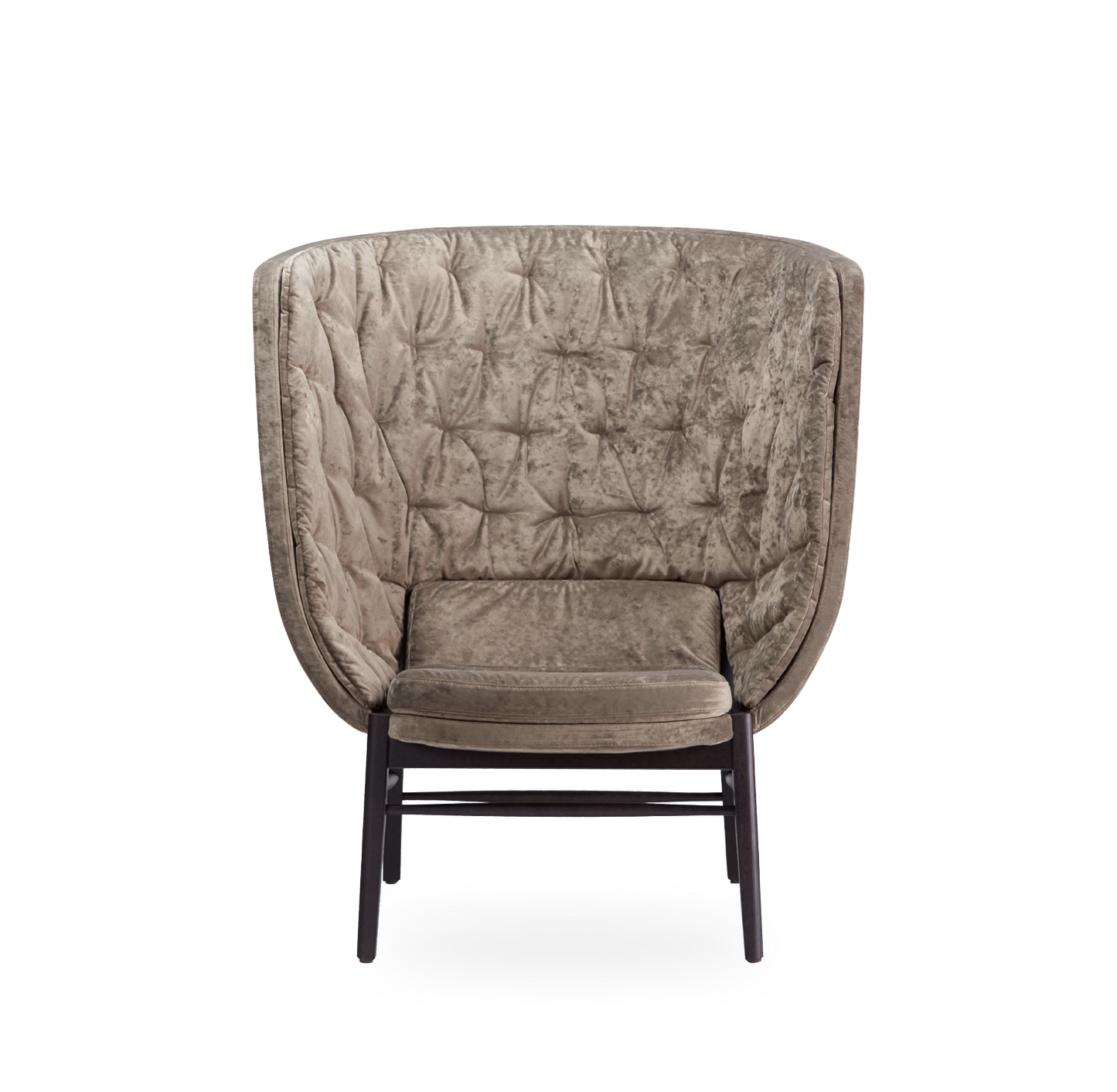 Cleo Wood Wing Lounge Chair