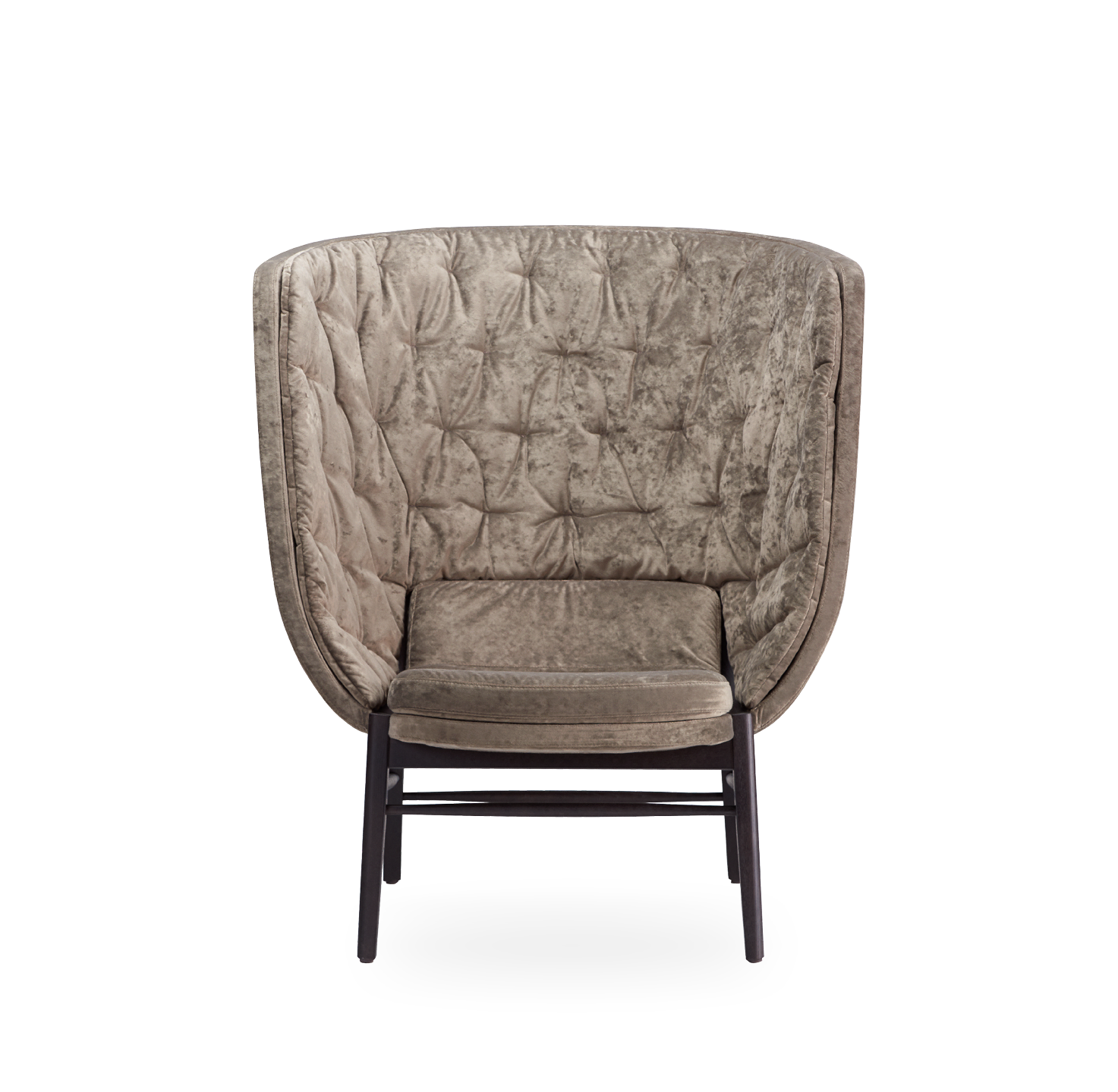 Cleo Wood Wing Lounge Chair