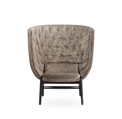 Cleo Wood Wing Lounge Chair