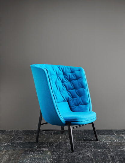 Cleo Wood Wing Lounge Chair