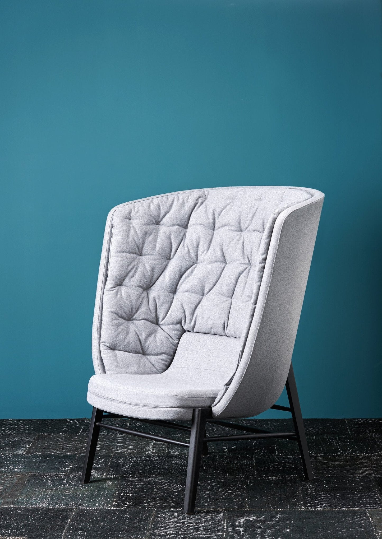 Cleo Wood Wing Lounge Chair