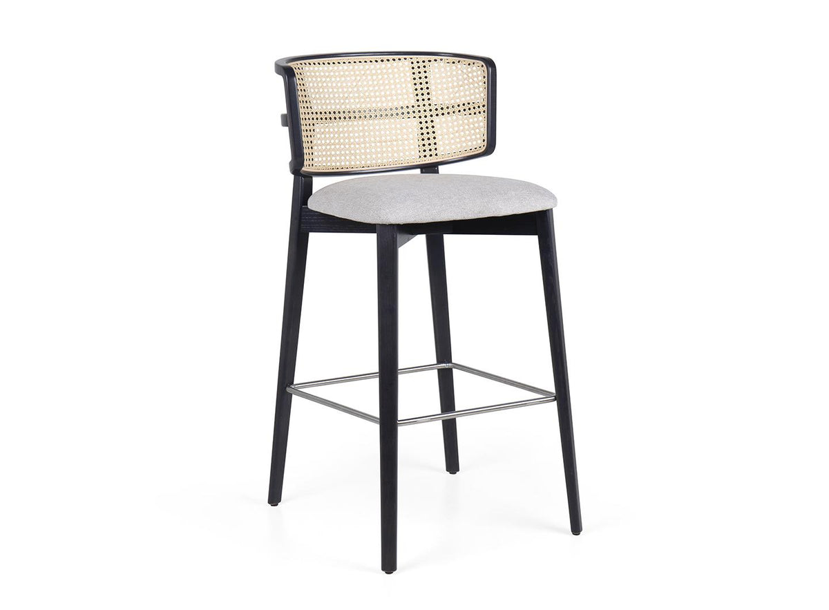 Coffee Wicker High Stool-Fenabel-Contract Furniture Store